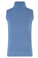 Micha - Basic Viscose Knit - Strik Uden Ærmer - Blå
