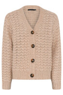 Micha - Basket Weave Knit - Strikket Cardigan - Sand