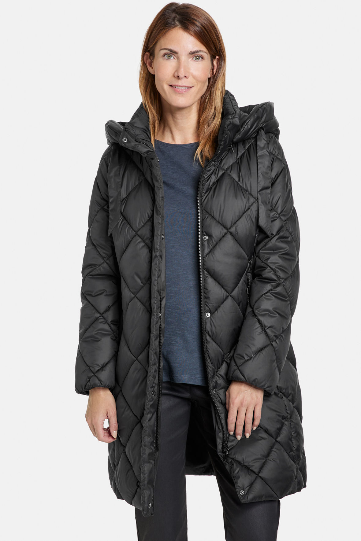 Gerry Weber quiltet lang dun - Hos Lohse