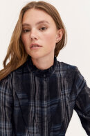 Pulz - PZAlina Short Shirt - Flannel Skjorte - Blå