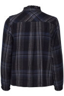 Pulz - PZAlina Short Shirt - Flannel Skjorte - Blå