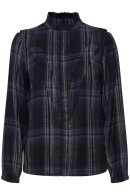 Pulz - PZAlina Short Shirt - Flannel Skjorte - Blå