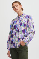 Pulz - PZJess Shirt - Blomstret Let Skjorte - Lilla