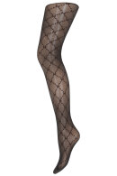 Hype the Detail - H Logo Tights Brown 25D - Fashion Tights - Strømpebukser - Brun