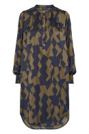 Prepair - Tabitta Dress - Kjole Grafisk Print - Mørkeblå