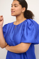 Kaffe Curve - KC-Charlotta Dress - Crepe Kjole - Blå