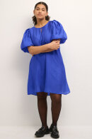 Kaffe Curve - KC-Charlotta Dress - Crepe Kjole - Blå