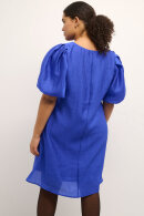 Kaffe Curve - KC-Charlotta Dress - Crepe Kjole - Blå