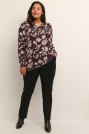 Kaffe Curve - KC-Zarilla Blouse - Print Bluse - Bordeaux