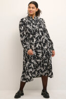 Kaffe Curve - KC-Emina Dress - Print Kjole - Sort