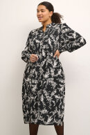 Kaffe Curve - KC-Emina Dress - Print Kjole - Sort