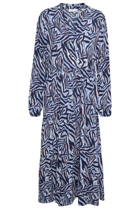 SAINT TROPEZ - Edasz Maxi Dress - Mønstret Print Kjole - Mørkeblå