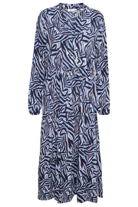 Saint Tropez - Edasz Maxi Dress - Mønstret Print Kjole - Mørkeblå