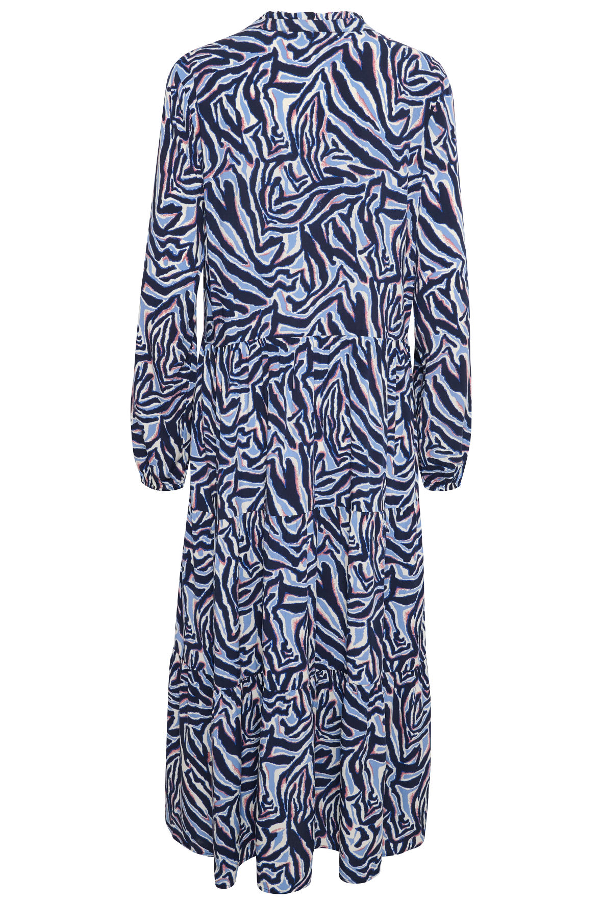 Tropez EdaSZ maxi kjole med flot blåmønstret print - Hos