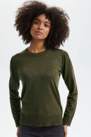 Saint Tropez - MilaSZ Pullover Strikbluse - Army