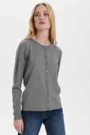 Saint Tropez - MilaSZ R-Neck Cardigan - Viskose Strik - Mørkegrå