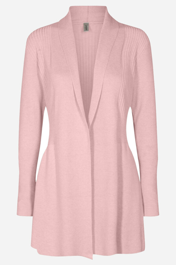 SoyaConcept - Sc-Dollie 668 - Lang Cardigan Strik - Gammel Rosa