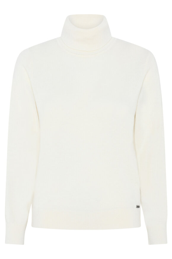 Micha - Elaine Cashmere Club - Højhalset Rullekrave Strik - Off White