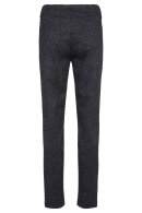 Robell - Bella Jacquard Vævet Stræk Bukser - Slim Fit - Sort
