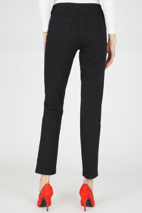 ROBELL - Bella Jeans - Elastiske Denim Bukser - Slim Fit - Sort