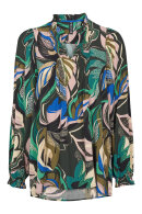 Prepair - Korfu Blouse - Multifarvet Print Bluse - Grøn