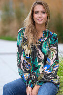 Prepair - Korfu Blouse - Multifarvet Print Bluse - Grøn
