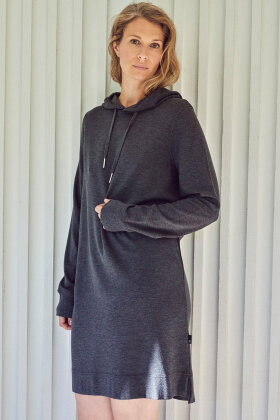 JBS of Denmark - Bambus Sweat Hoodie Dress - Pullover - Sort