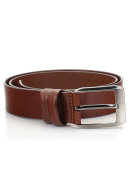 Bransholm - Jeans Bælte 40 mm - Cognac Kernelæder - Lysebrun