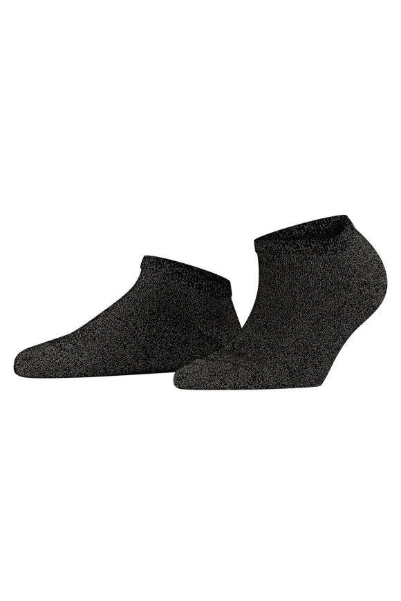 Falke - Shiny Women Sneaker Socks - Glimmer Sokker - Sort