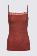 Mey - Spaghetti Top Camisole - Silk Rib Wool - Silke Serie - Paprika