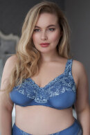 Plaisir - Beate Plain Bra - Blå