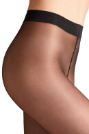 Falke - Seidenglatt 15 Denier Tights - Silkelook Glat Transparent - Sort