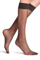 Falke - Seidenglatt 15 Denier - Knee-high Socks - knæstrømpe - Antracit