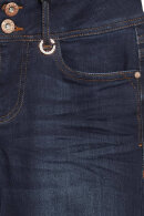 Pulz - Suzy Denim Jeans - HW - Curved Skinny - Mørk Slidt Denim