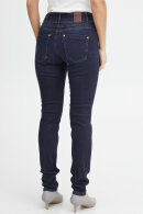 Pulz - Suzy Denim Jeans - HW - Curved Skinny - Mørk Slidt Denim