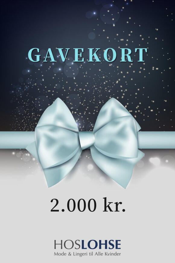 Gavekort på 2000,- kroner