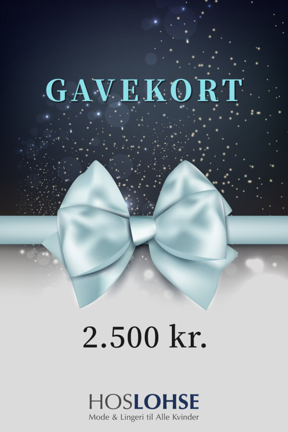 Gavekort på 2500,- kroner