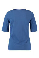 Gerry Weber - T-shirt Top - Satin Detalje - Atlantic Blue