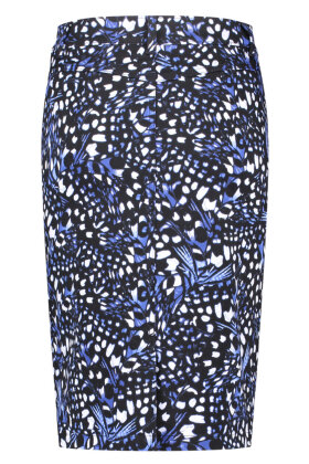 Gerry Weber - Blue Print Nederdel - Pencil Skirt - Blå