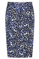 Gerry Weber - Blue Print Nederdel - Pencil Skirt - Blå