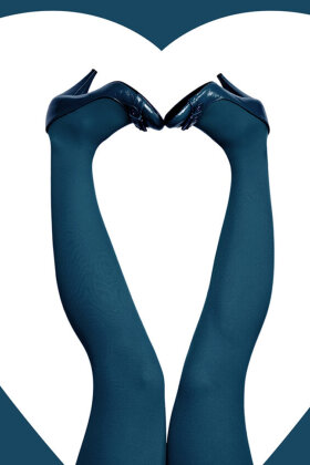 DU MILDE - Deep Sea Strømper -Tights Strømpebukser 60 Denier - Blå