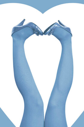 DU MILDE - Heavenly Strømper - Tights Strømpebukser 60 Denier - Lyseblå