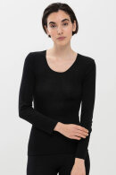 Mey - Exquisite T-shirt Top - Silke & Merino - Lange Ærmer - Sort