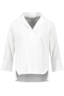Gerry Weber - Skjortebluse Hvid - 3/4 Ærmet Med Slids