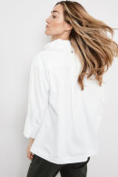 Gerry Weber - Skjortebluse Hvid - 3/4 Ærmet Med Slids