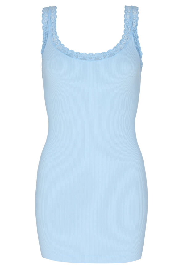 Tim & Simonsen - Frida Rib Top Plus - Azzurro