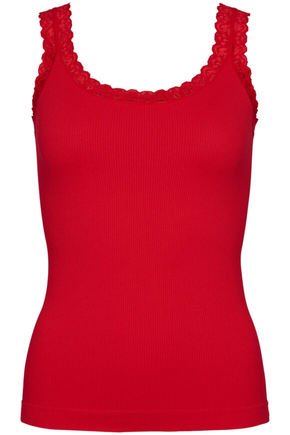 Tim & Simonsen - Frida Rib Top - Rosso