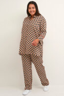 Kaffe Curve - KCqing Pants Black Orange - Print Bukser