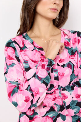 Soyaconcept - Sc-Felicity AOP 411 Fuchsia Rose - Print Kjole