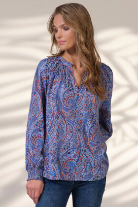 PREPAIR - Taina Blouse Blue - Løst Snit